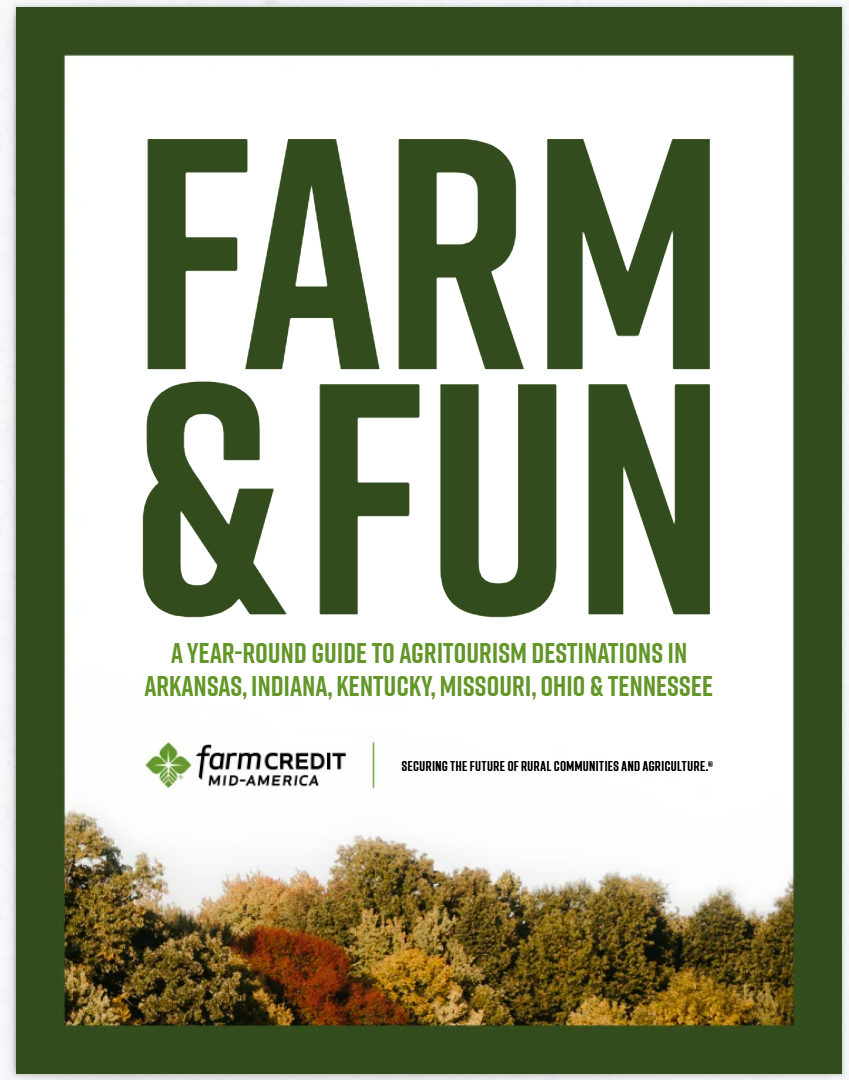 Cover Page: Farm & Fun Cover page of agritourism guide showing fall foliage.