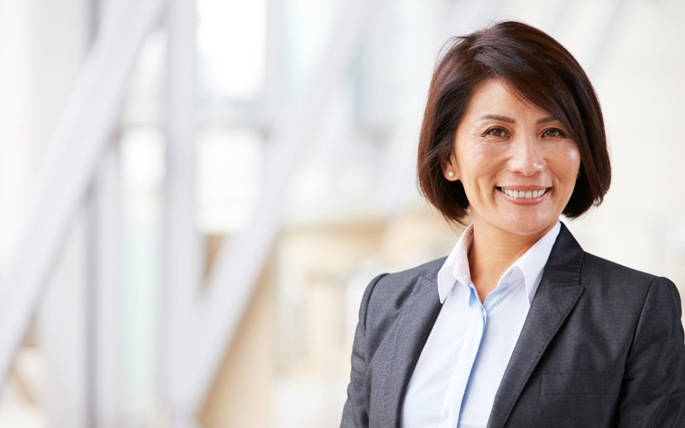 Woman in business suit.