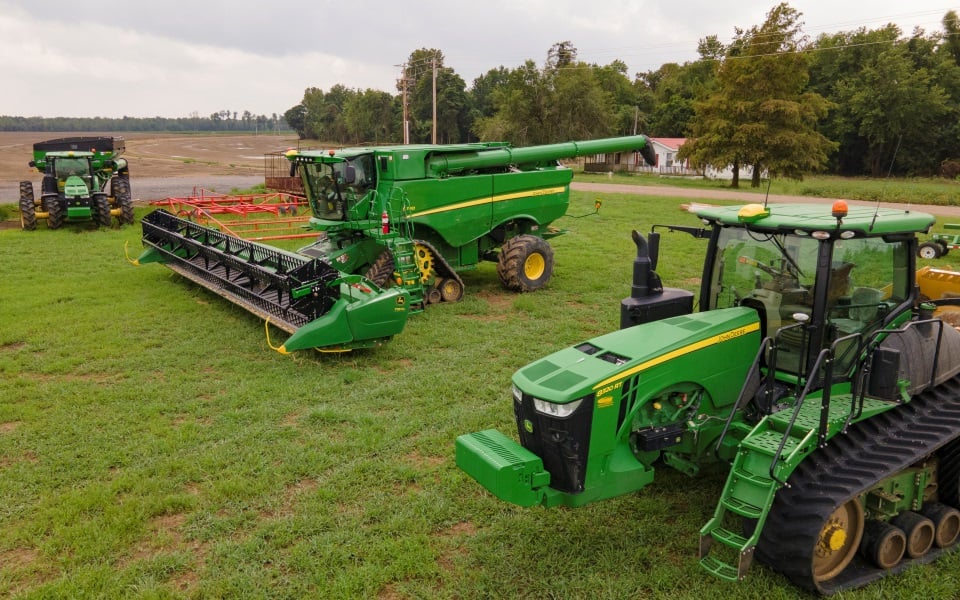 Tractors financed through Farm Credit Mid-America equipment loans.